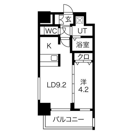 山王駅 徒歩7分 9階の物件間取画像